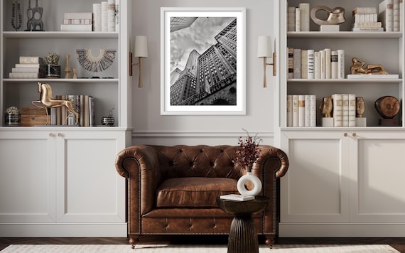 Fine Art print - New York Black and White Architectural Art - Grand Central Cipriani Decor - Monochrome, Architectural Decor, Skyscraper
