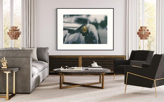 Jaguar XK120 Tail Light Print | Lucas “King of the Road” Lamp | British Classic Car  Wall Art | Modern Car Decor Minimalist Print Ideas