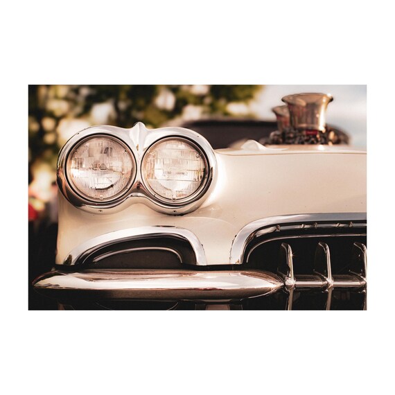 Fine Art Print -  Corvette Car Wall Art  - Muscle Car Decor Print - Vintage Americana Car Poster, Living Room, Office, or Garage, Gift Ideas