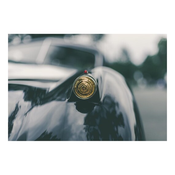 Fine Art Print - Jaguar XK120 Taillight Print, British Classic Car Photography, Contemporary Office Decor Ideas, Gift for Car Collector