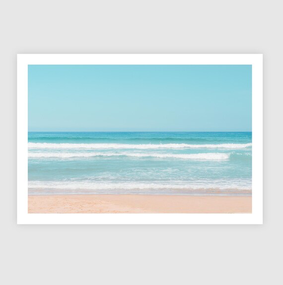 Fine Art Print - Beach Ocean Coastal Wall Art Decor, Minimalist Calm Photography, Coastal Chic, Boho Nautical Decor, Minimalist Gift Ideas