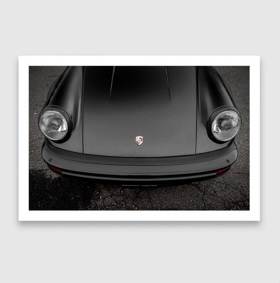 Fine Art print, Black Porsche 911 Wall Art, Sports Car Decor, Porsche Collector Gift, Carrera, Garage Decor, 1/4 Bundle Discount