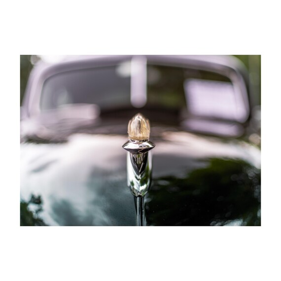 Fine Art print - 1950 Cadillac Hood Ornament Print: Vintage Car Emblem Wall Art