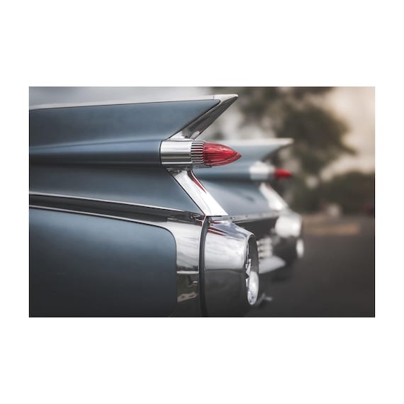 1959 Cadillac Coupe de Ville Tailfin Elegance – Retro Automotive Art Print for Classic Car Enthusiasts, Iconic Vintage Design Wall Decor