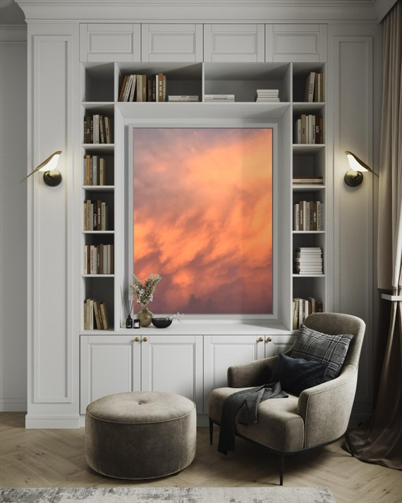 Fine Art print - Sunset Sky Clouds - Abstract Sky Wall Art- Minimalist Mood Abstract Art - Fine Art