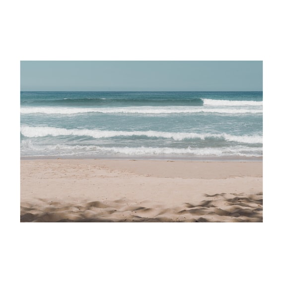 Fine Art Print - Neutral coastal ocean waves wall art, Coastal Wall Art | Beach Artwork | Christian Wall Art | Ocean Wall Art | minimalist