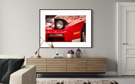 Porsche Rally Car Print - Porsche 924 GTR Poster - Vintage Racing Wall Art by Gil Stunner - Motorsport Photography Decor