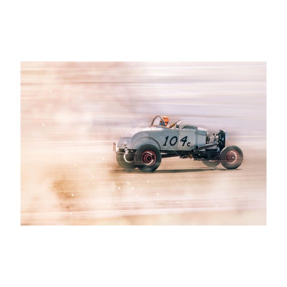 Fine Art Print - Vintage Hot Rod Beach Race Wall Art, TROG,1930s Ford Racer Photo, Garage, Workshop, Home Decor, Housewarming Gift