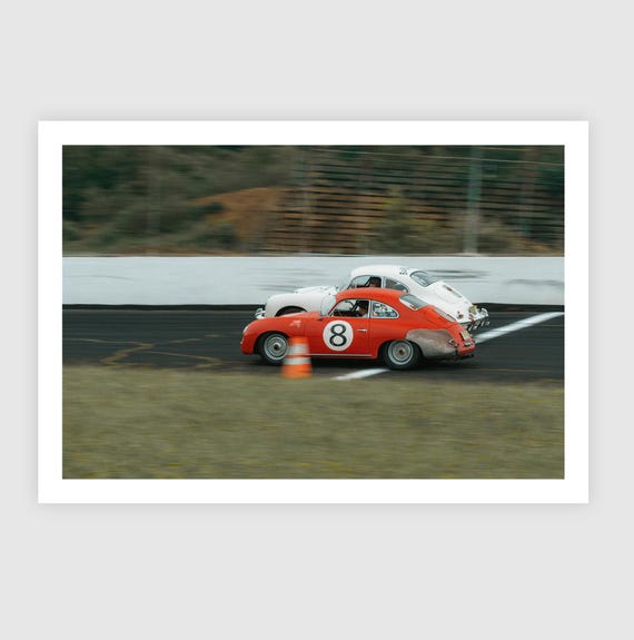 Fine Art Print - Porsche 356 Vintage Racing Car Photography, Classic Motorsport Wall Art, gifts for him, unique gift for dad, Decor