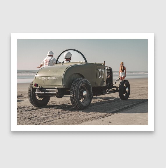 Vintage TROG Beach Race Car Print | The Riley Roadster No. 07 | Retro Hot Rod Fine Art Photography | Old School Racing Wall Art