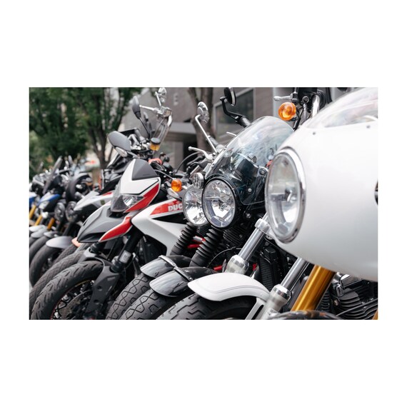 Fine Art Print - Vintage Cafe Racer Motorcycle Ducati, Royal Enfield, Triumph Wall Art, Distinguished Gentlemen Decor, Custom Gift for him