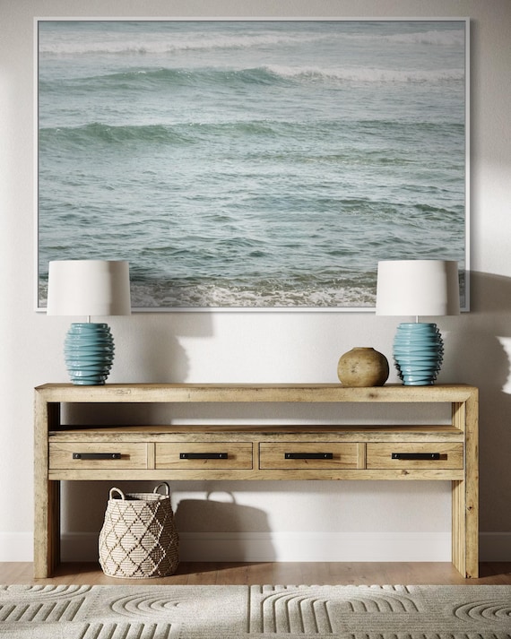 Fine Art Print - Neutral coastal ocean waves print, Coastal Wall Art | Beach Artwork | Christian Wall Art | Ocean Wall Decor | Beach House