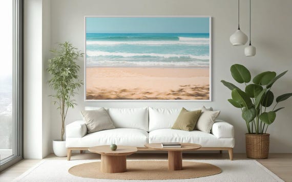Fine Art Print - Beach Front Coastal Wall Art Decor, Minimalist Ocean Photography, Coastal Chic, Boho Nautical Decor, Minimalist Gift Ideas