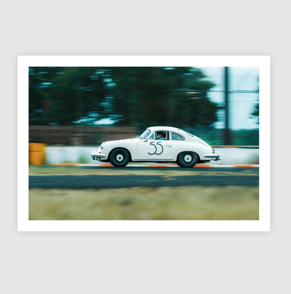 Fine Art Print - Vintage Porsche 356 #55 Bardahl Racing Wall Art, gifts for him, unique gift for dad, 911 collector, Decor ideas for garage