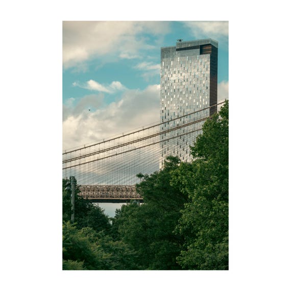 Brooklyn Bridge Fine Art Print: NYC Skyscraper Photography