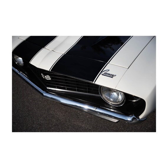 Camaro SS Fine Art Print: Muscle Car Close-Up, Americana Decor