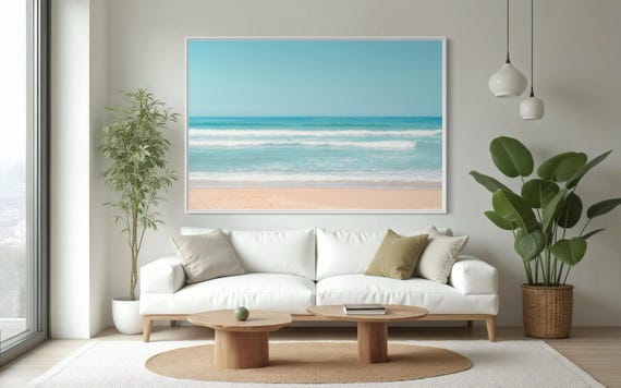 Fine Art Print - Beach Ocean Coastal Wall Art Decor, Minimalist Calm Photography, Coastal Chic, Boho Nautical Decor, Minimalist Gift Ideas