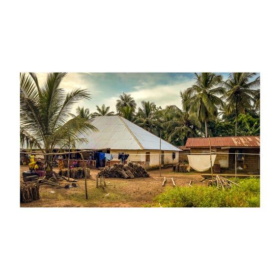 Fine Art Print - Africa Living Travel Photography Wall art - West Africa Sierra Leone Decor, Travel Print Gift, African Decor Poster