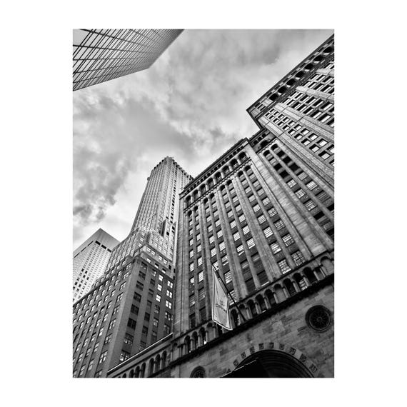Fine Art print - New York Black and White Architectural Art - Grand Central Cipriani Decor - Monochrome, Architectural Decor, Skyscraper