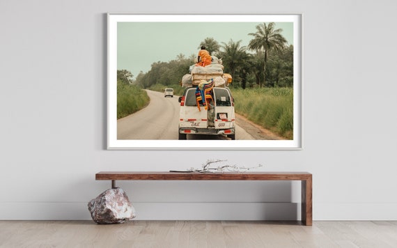 Journey's Load - Overland Travel in Africa - Cultural Photography Print - Wall Art Deco poster