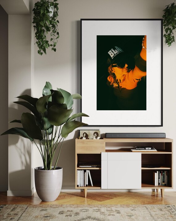 Fine Art Print -  BLACK My Color is My Attitude Statement, Bold Decor, Contemporary Wall Art for Modern, Office, Shop, lifestyle Poster