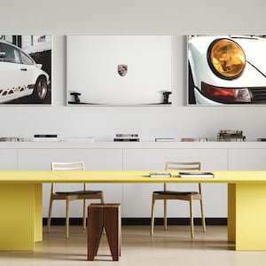 Impresión de bellas artes - Tríptico Porsche - Impresiones de bellas artes - Juego de 3 impresiones grandes - Decoración de pared, decoración del hogar, regalo para él, regalo para ella, decoración