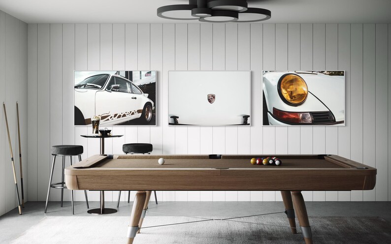 Porsche 911 Carrera Hood Logo Print: Automotive Wall Art - Etsy