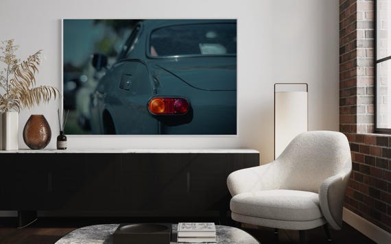 Volvo P1800 Vintage Car Photography - Scandinavian Classic Wall Art - Mid Century Modern Car Decor - Garage Ideas