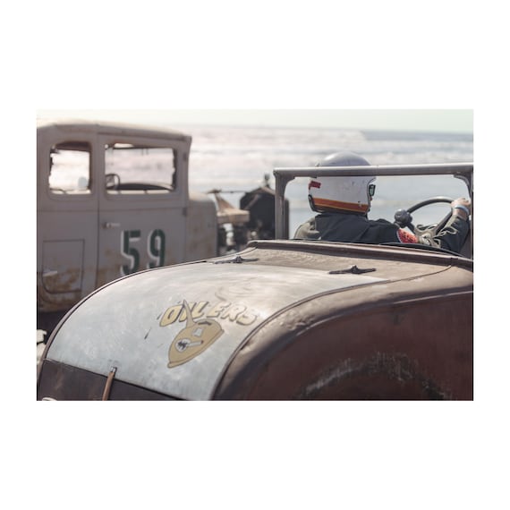 Vintage Hotrod Beach Racing Art Print: TROG, Ford Model T
