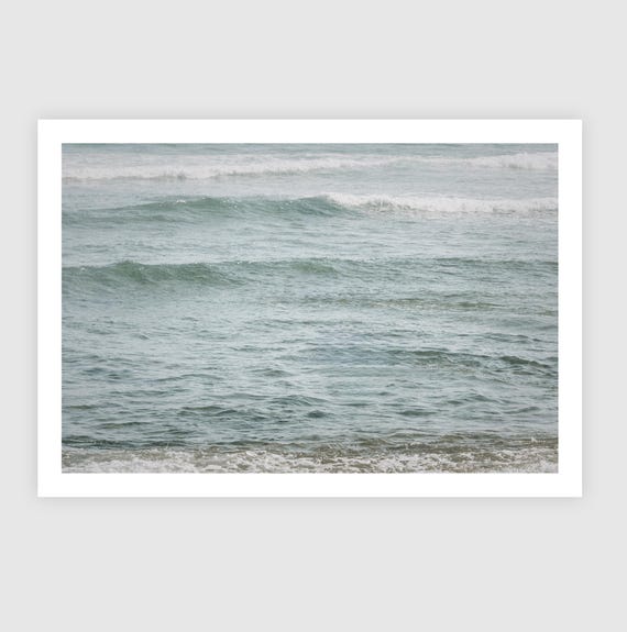 Fine Art Print - Neutral coastal ocean waves print, Coastal Wall Art | Beach Artwork | Christian Wall Art | Ocean Wall Decor | Beach House