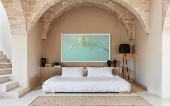Fine Art Underwater Snorkeling  Print – Aquatic Underwater Poster | Ocean Decor, Beach House Wall Art, Housewarming Gift