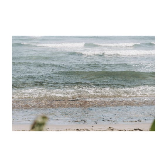 Fine Art Print - Ocean wave Decor, coastal wall art, beach print, neutral seascape photography for calm home, minimalist, nautical, gift