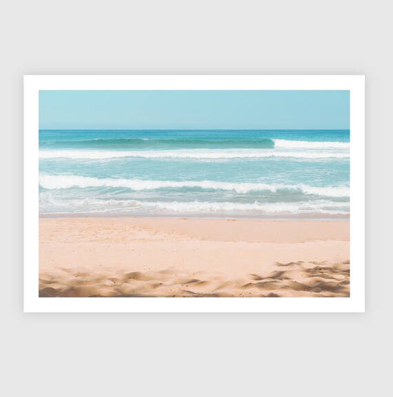 Fine Art Print - Beach Front Coastal Wall Art Decor, Minimalist Ocean Photography, Coastal Chic, Boho Nautical Decor, Minimalist Gift Ideas