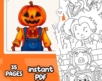 Horror Movie Coloring Book for Adults: Spooky Halloween Illustrations