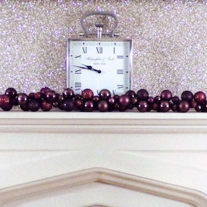 1.5m Chocolate Dark Brown Christmas Bauble Garland Festive Swag 5ft with without 50 Lights