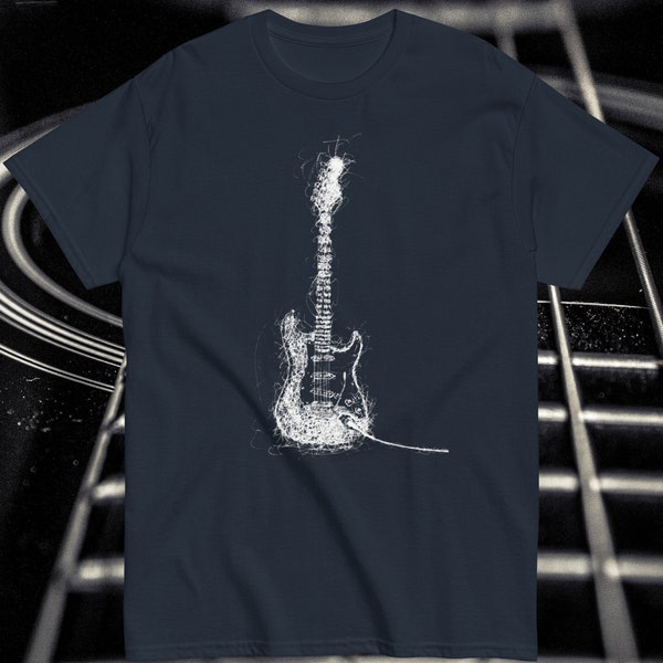 E guitar t shirt , unisex rock band clothing