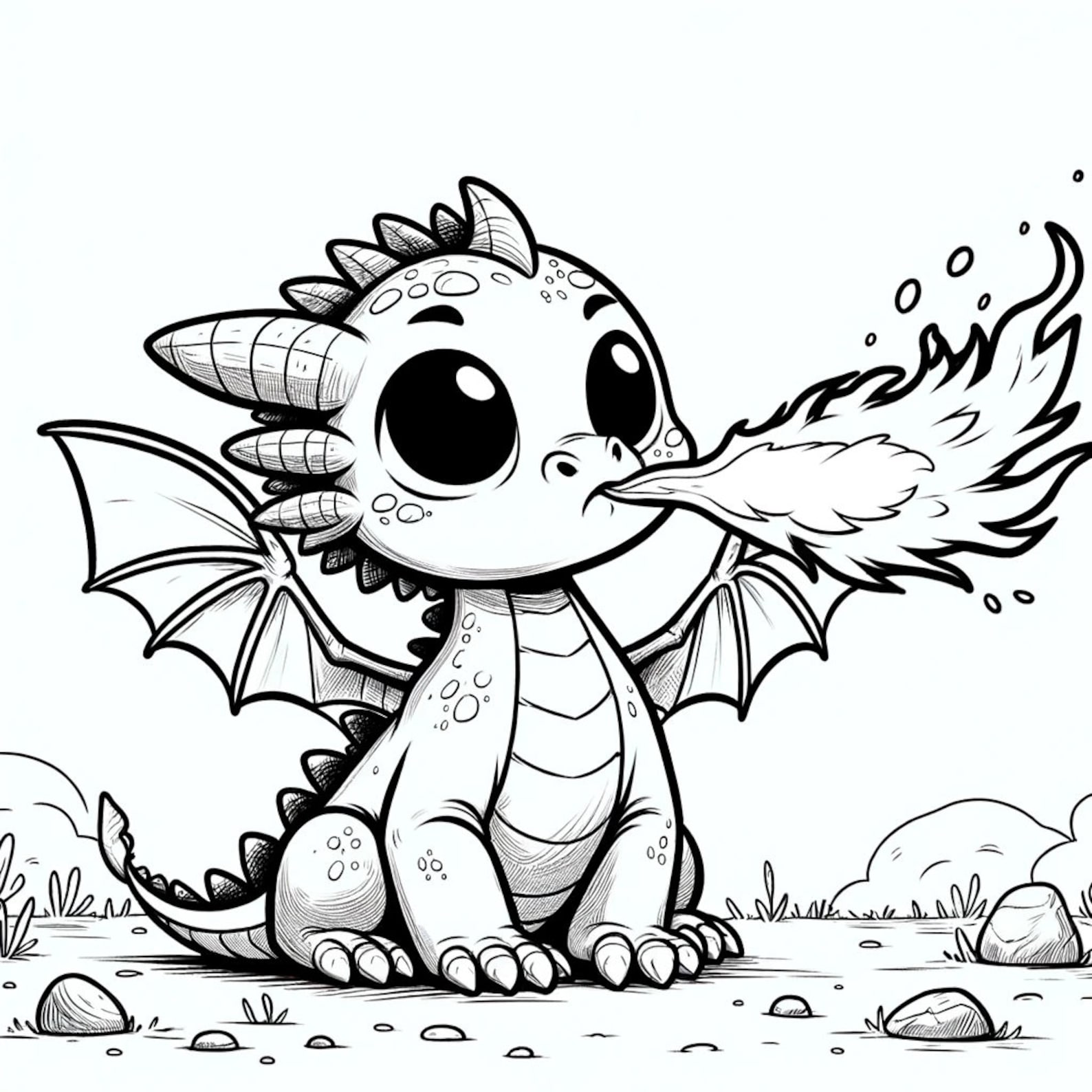 25 Baby Dragon Coloring Pages, Fantasy Dragon Coloring Pages, Cute Baby ...