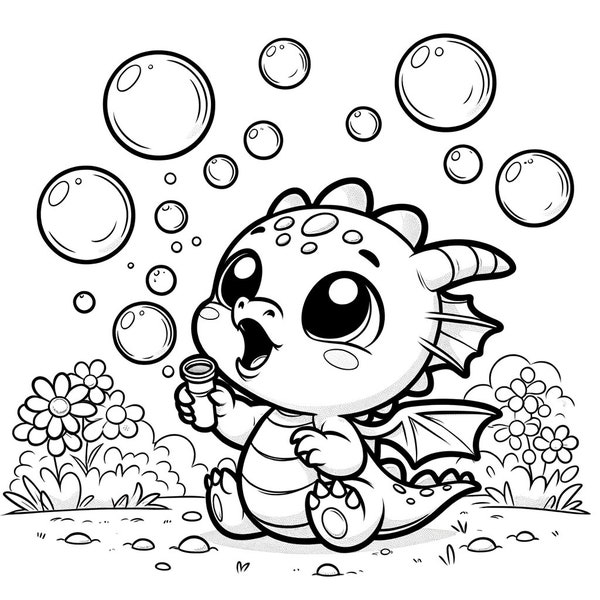 25 baby dragon coloring pages, fantasy dragon coloring pages, cute baby dragon coloring, kids coloring