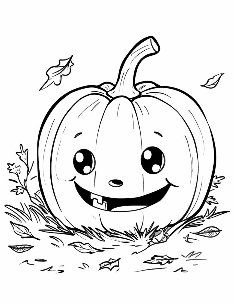 5 Cute Halloween Coloring Pages, Halloween Coloring, Pumpkin Coloring ...