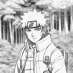 Naruto Anime Coloring pages - print or download for free.