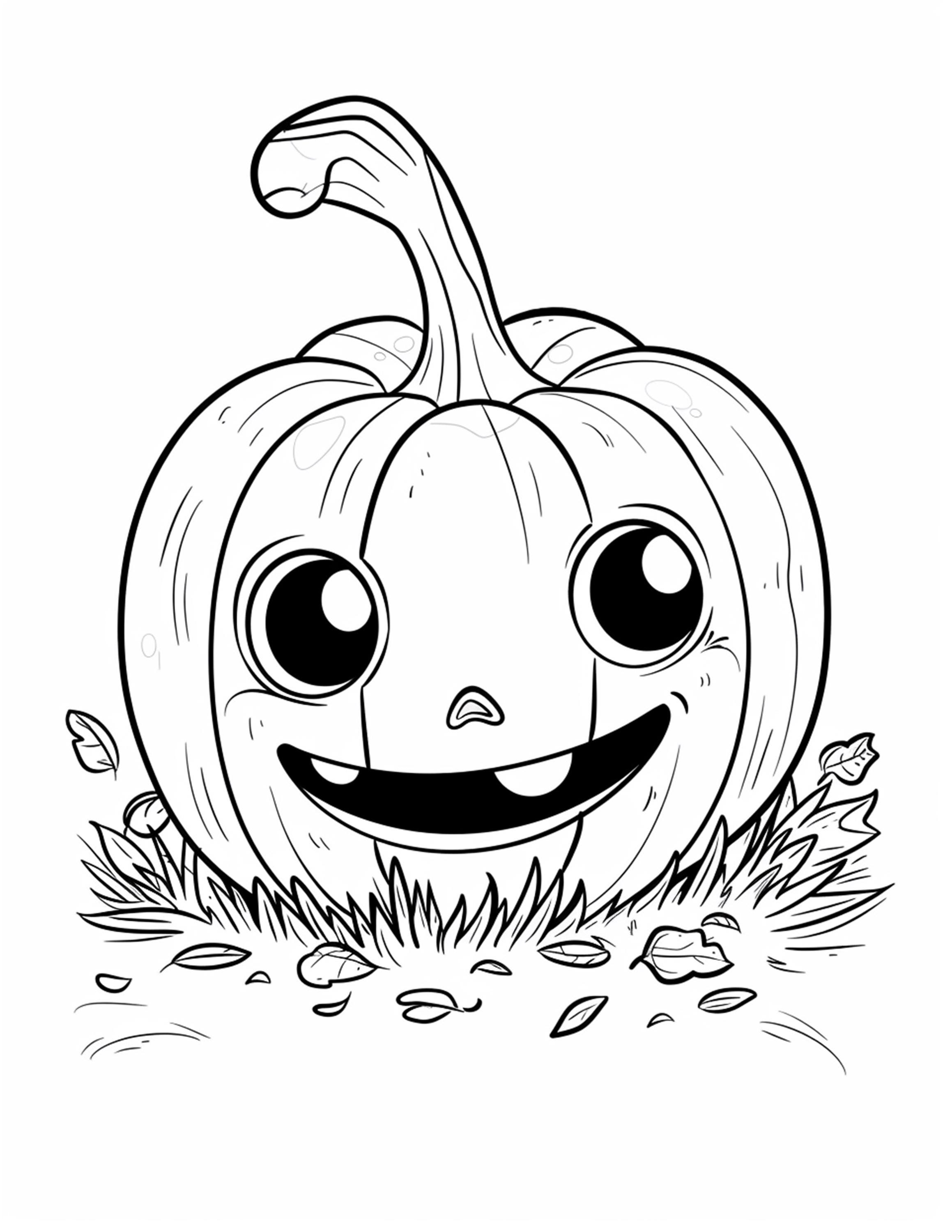 5 Cute Halloween Coloring Pages, Halloween Coloring, Pumpkin Coloring ...