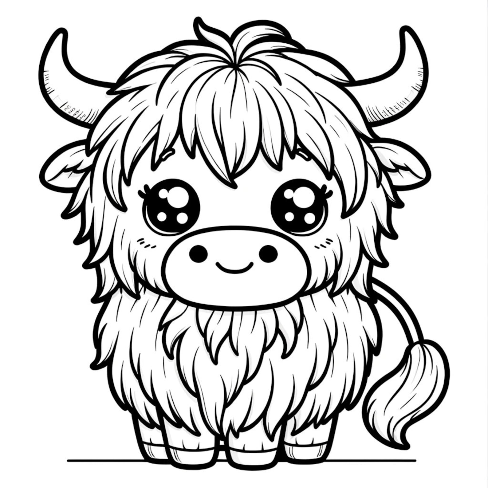 15 Highland Cow Coloring Pages, Cow Coloring Pages, Highland Cows, Cute