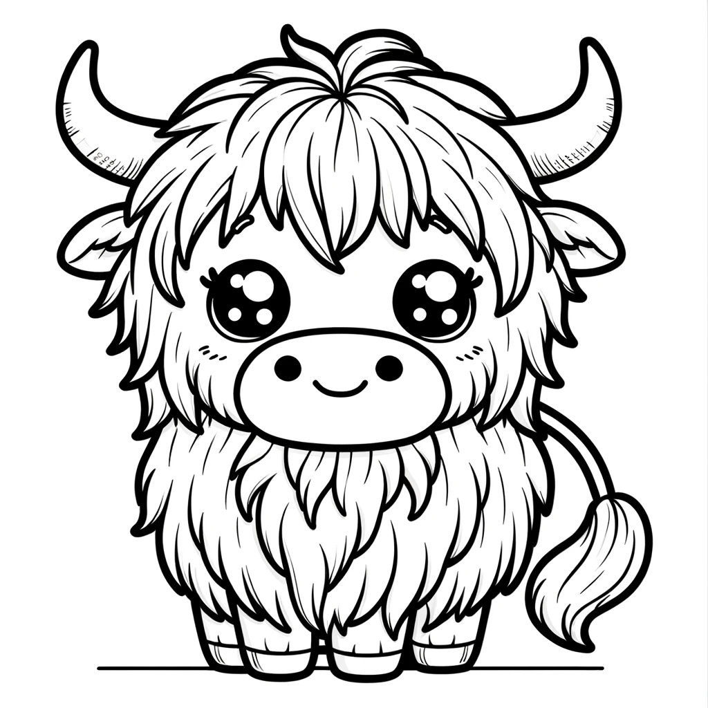 15 Highland Cow Coloring Pages, Cow Coloring Pages, Highland Cows, Cute