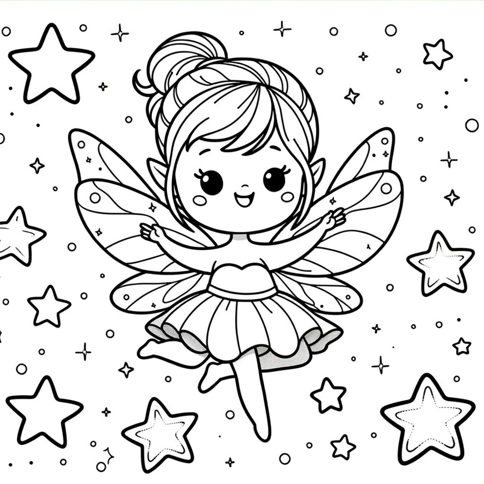 5 Fairy Coloring Pages, Enchanted Fairy Coloring Page, Fantasy Fairy ...
