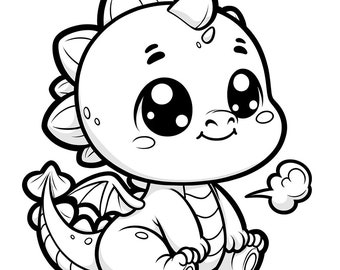 30 baby dragon coloring pages, fantasy dragon coloring pages, cute baby dragon coloring, kids coloring