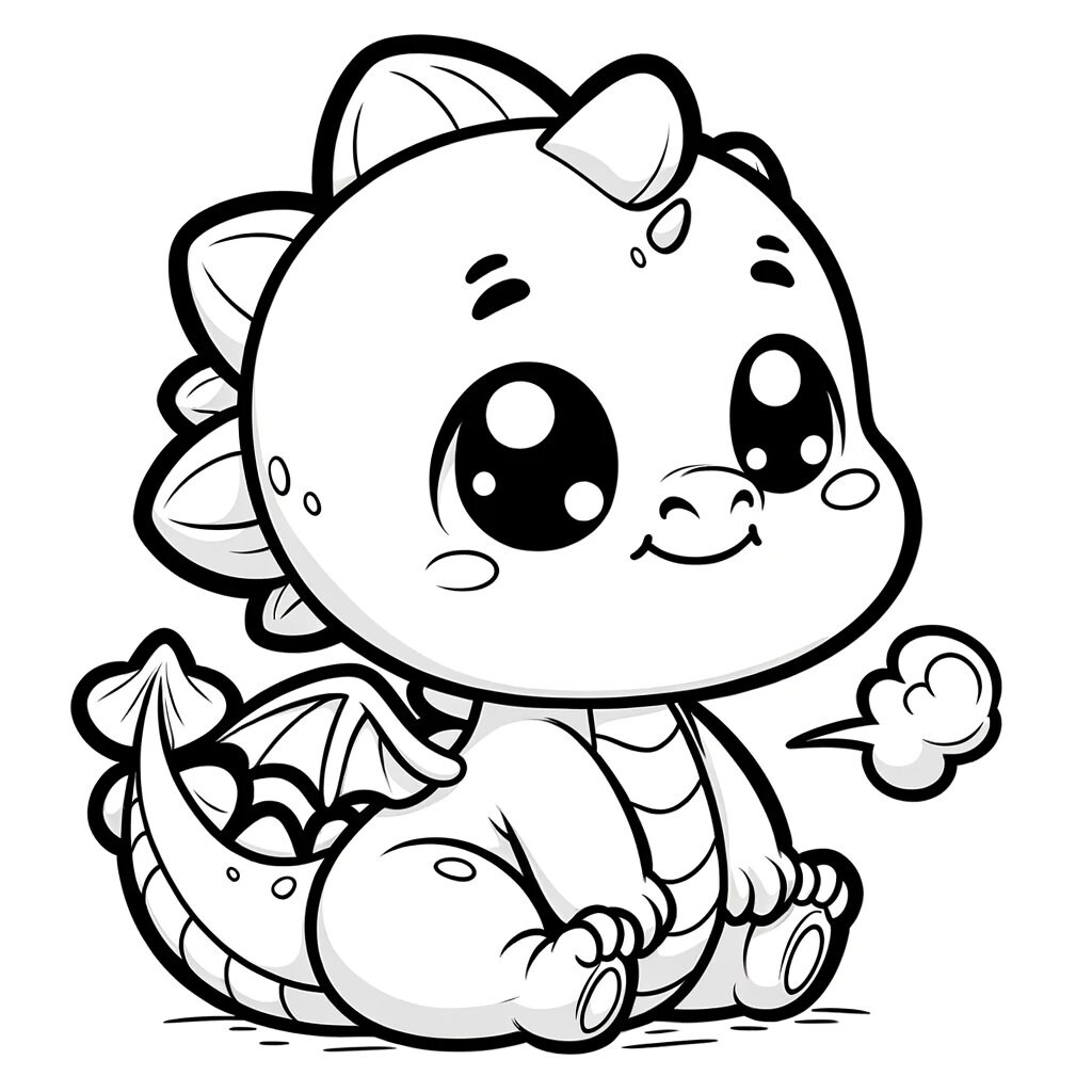 Cute Baby Dragon Coloring Pages Photos And Vectors Cute Baby Dragon Coloring Pages Photos And Vectors