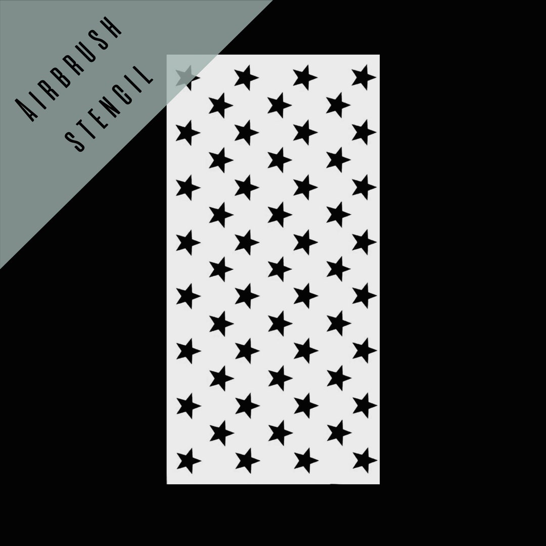 Stars Pattern Reusable Stencil - Etsy