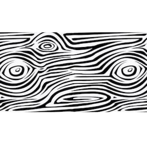 Wood Grain Pattern Removable Vinyl Stencil