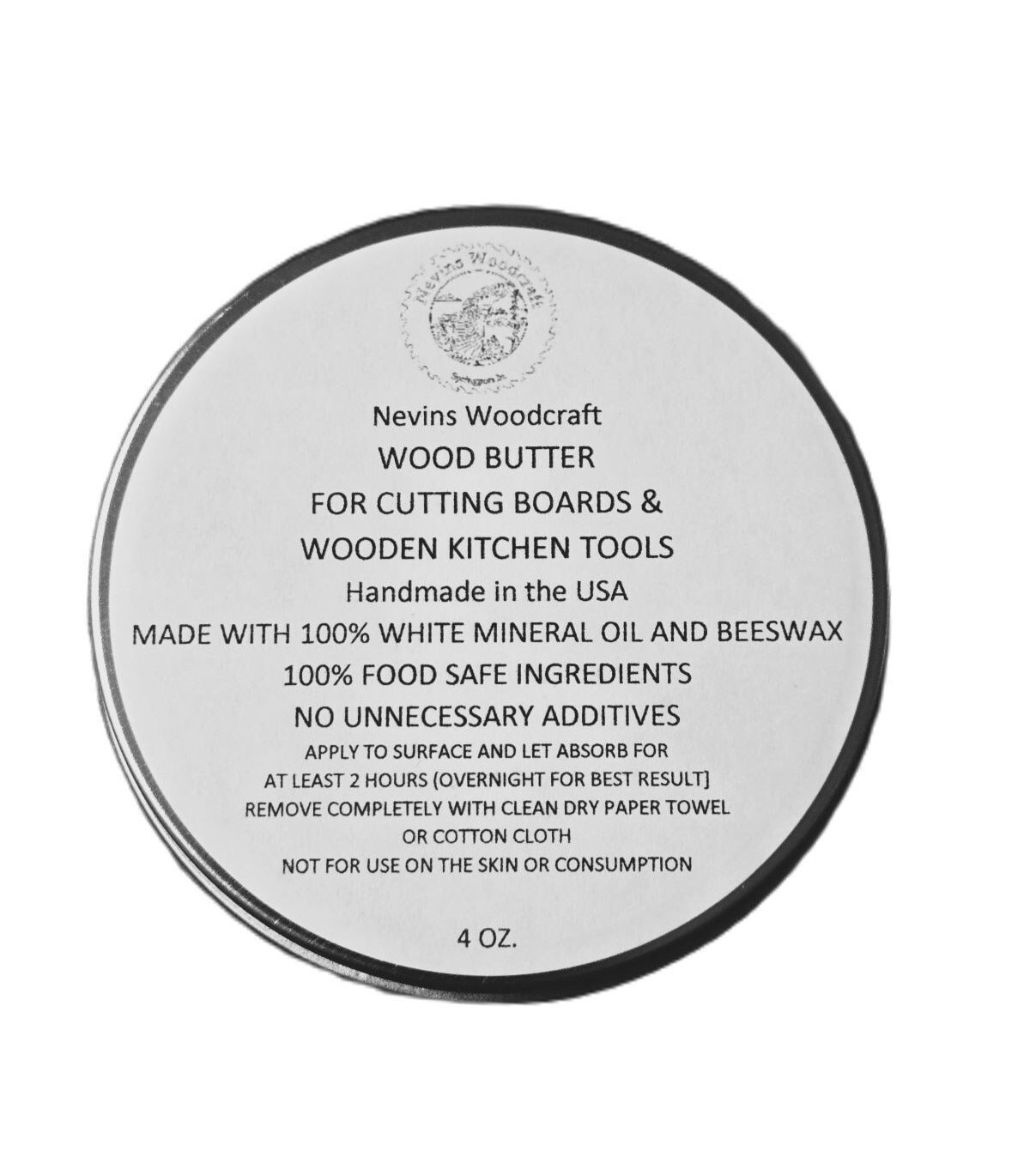 4 oz Food-Safe Cutting Board & Wooden Tool Conditioner