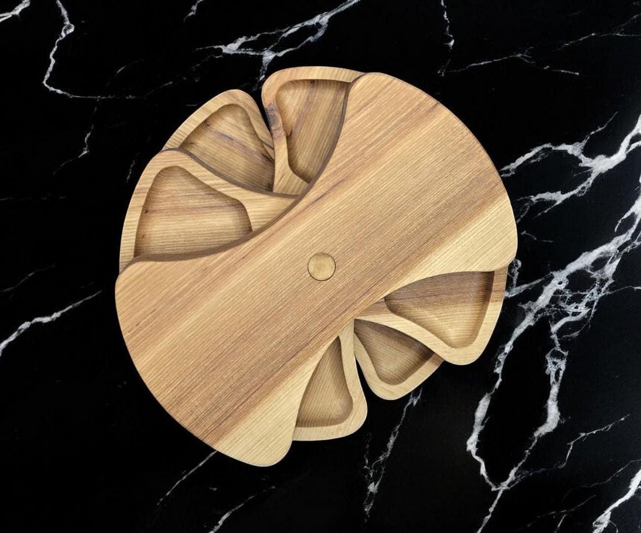 Handcrafted 3-Tier Jewelry & Storage Box – Solid Quarter/Rift sawn Hickory Organizer